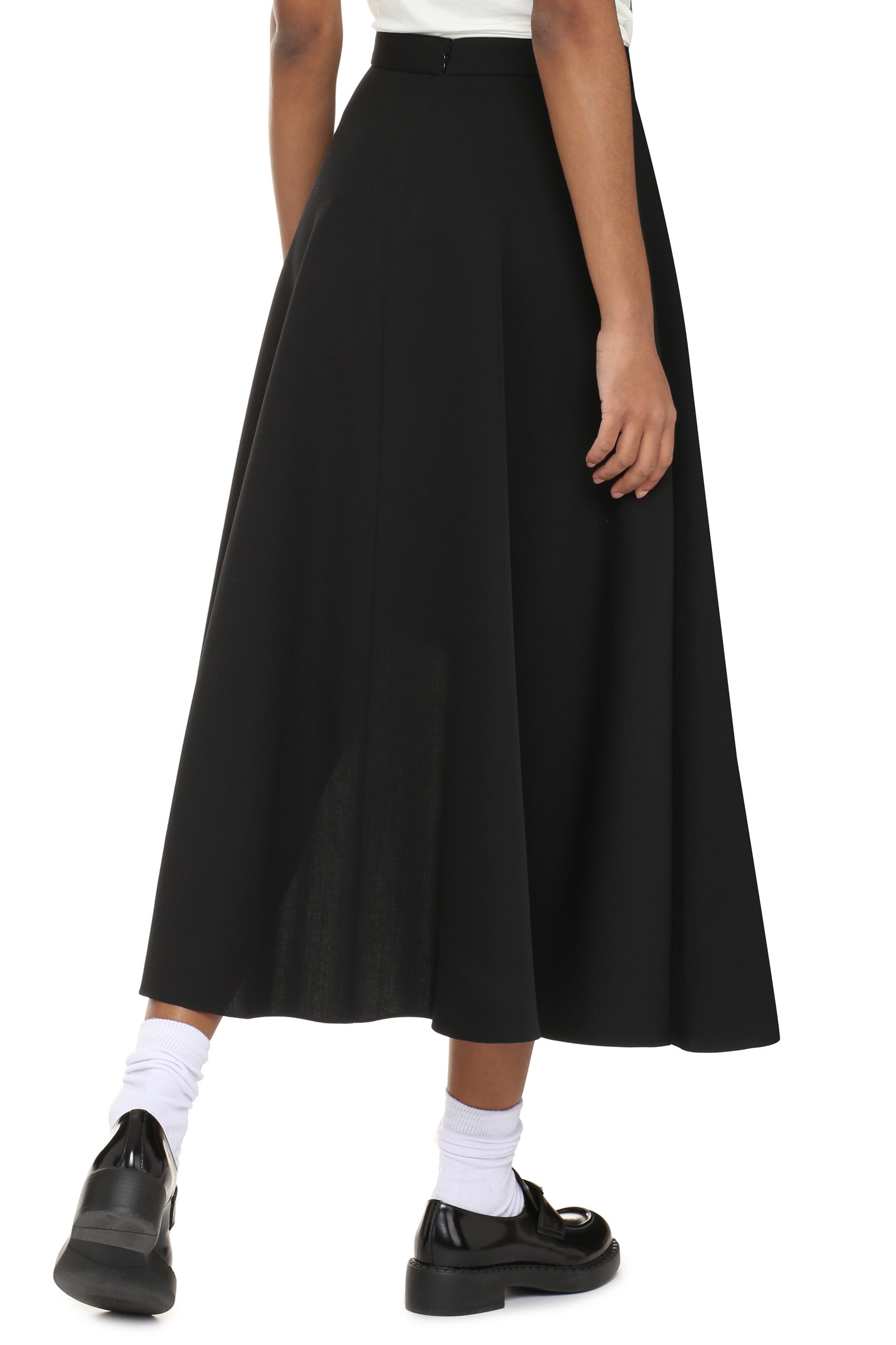 Alexander McQueen - Asymmetric skirt black - The Corner