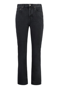 5-pocket straight-leg jeans