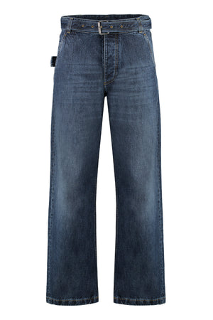 Jeans straight leg a 5 tasche-0