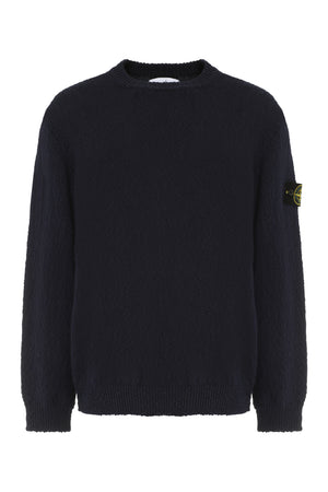 Cotton blend crew-neck sweater-0