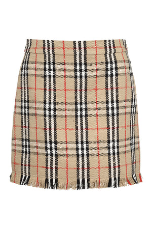 Bouclé wool skirt-0