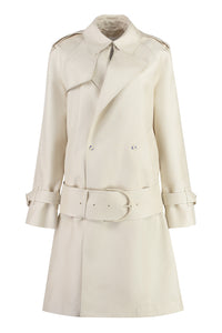 Trench coat in misto seta