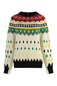 Jacquard wool sweater