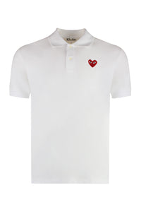 Cotton-piqué polo shirt