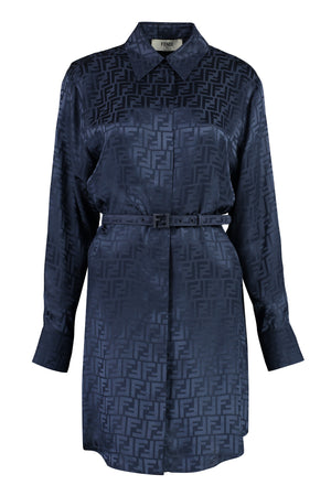 Silk shirtdress-0