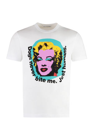 T-shirt in cotone con stampa Andy Warhol-0