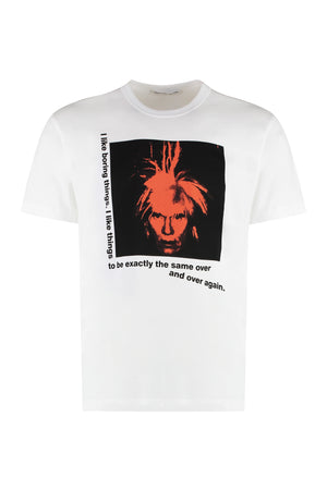 T-shirt in cotone con stampa Andy Warhol-0