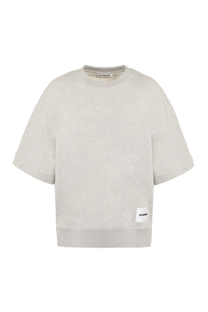 Cotton crew-neck sweatshirt-0