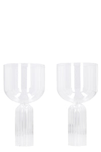 May Collection Set of two Large Glass