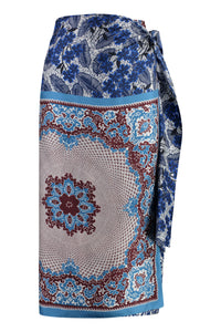 Nuevo printed silk skirt