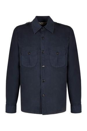 Overshirt in cotone-0