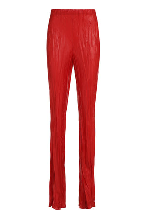 Stretch fabric trousers-0