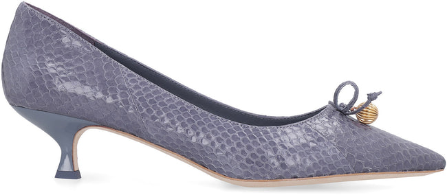 Tory Burch - Capri leather pumps Lilac - The Corner