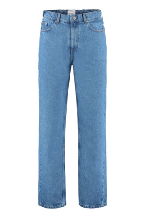 5-pocket straight-leg jeans-0