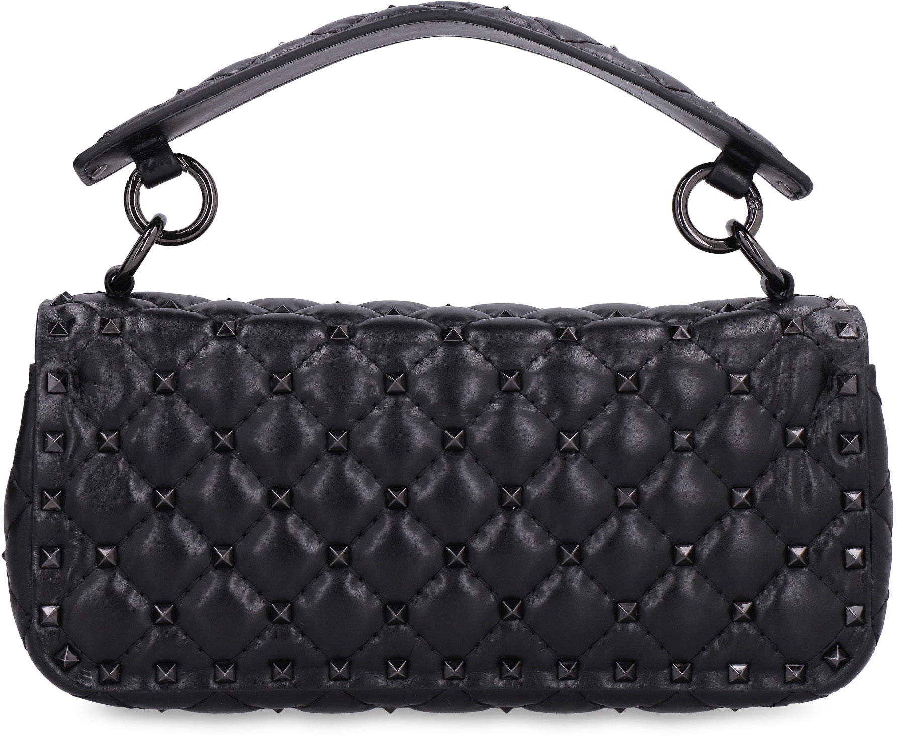 Bottega Veneta | Baguette Pochette on Chain Leather Shoulder Bag | Black Tu