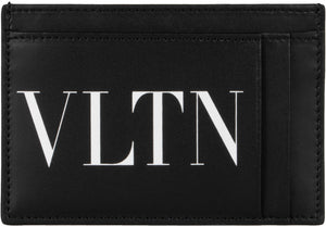 Valentino Garavani - Logo detail leather card holder-1