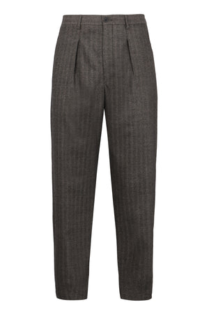 Pantaloni in lana vergine-0