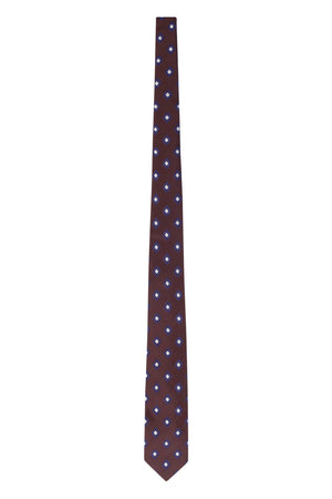 Cravatta in seta con microfantasia-1