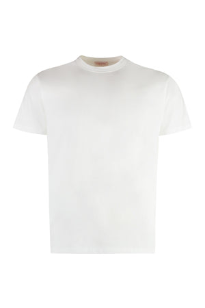 T-shirt girocollo in cotone-0