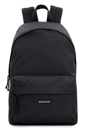 Explorer logo detail nylon backpack-1