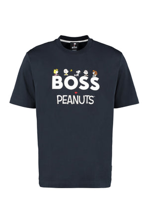 BOSS x PEANUTS - T-shirt girocollo in cotone-0