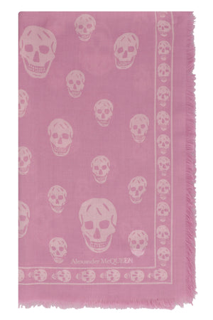 Skull motif printed shawl-1