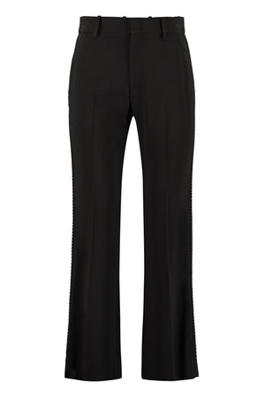 Pantaloni bootcut in viscosa stretch-0