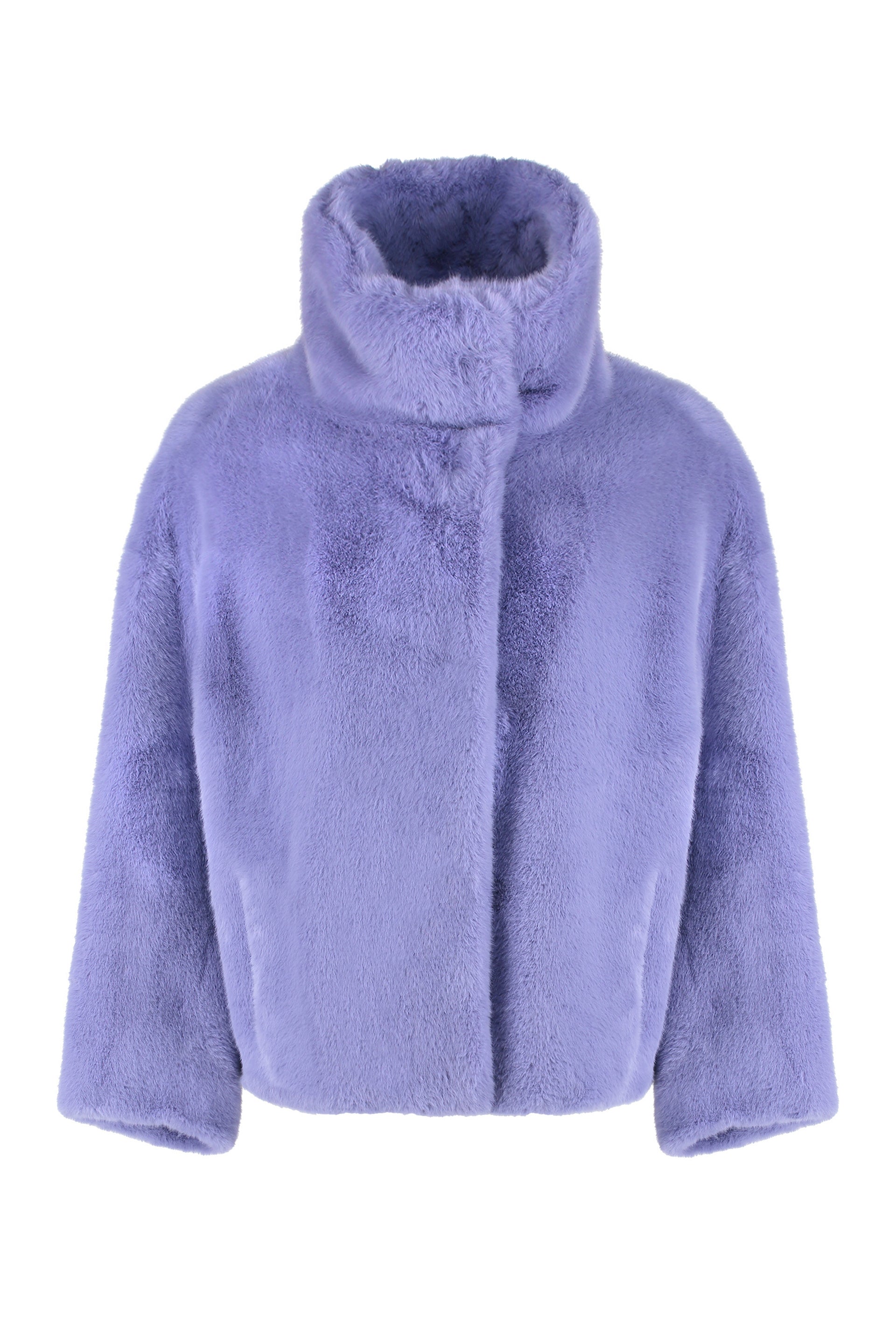 Stand Studio - Zendaya faux fur coat purple - The Corner