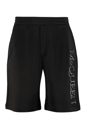 Logo print sweatshorts-0