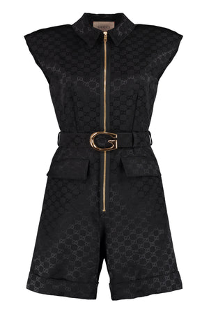 Techno fabric jumpsuit-0