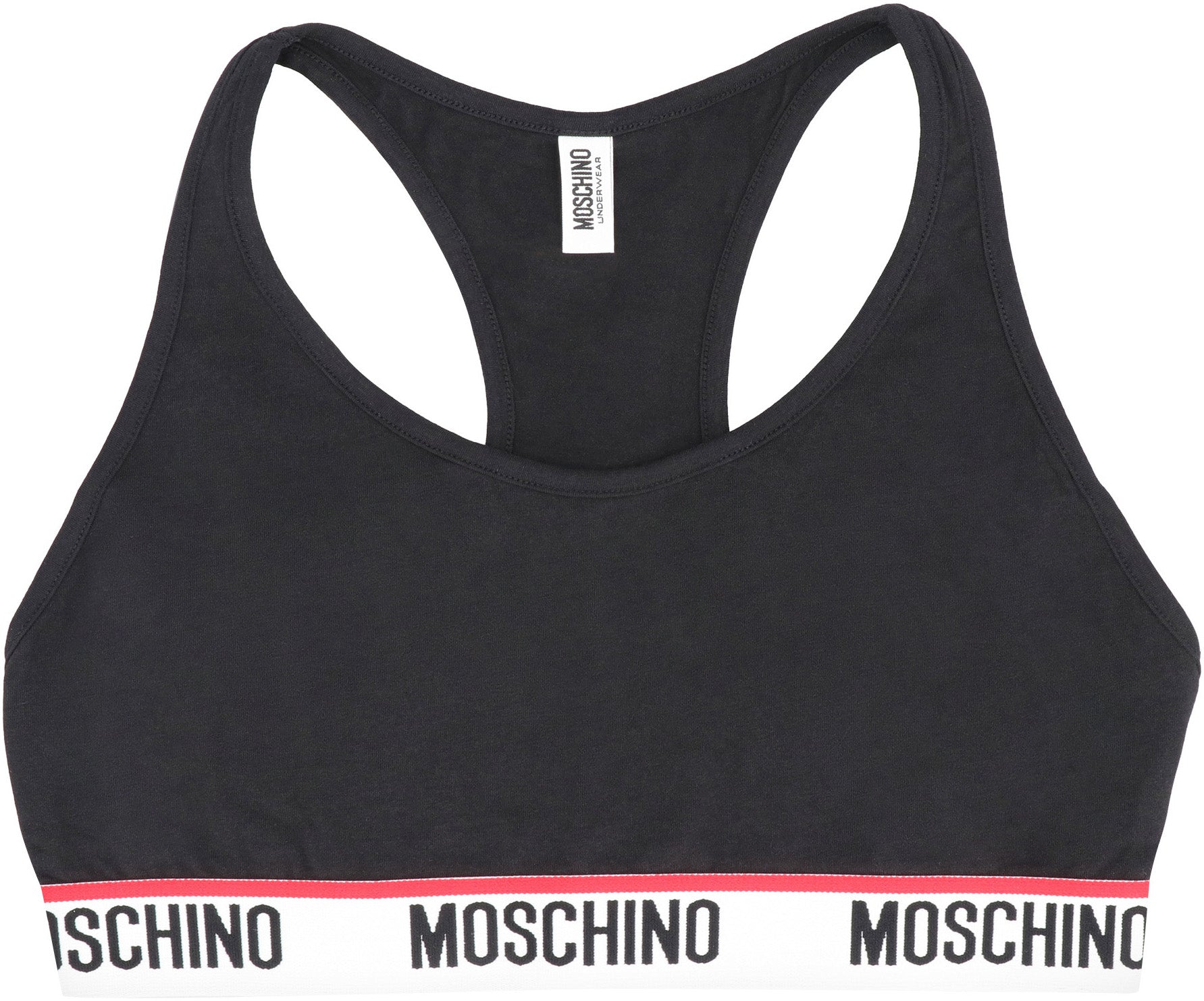 Moschino - Logo-band bra top black - The Corner