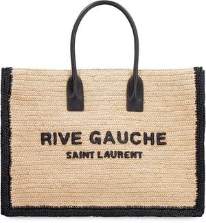 Tote bag Rive Gauche in rafia-1