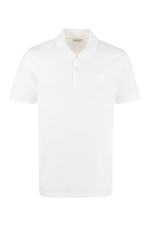 Cotton-piqué polo shirt-0