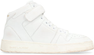 Lax leather mid-top sneakers-1