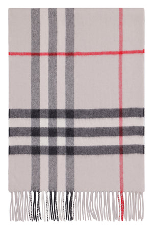 Checked cashmere scarf-1