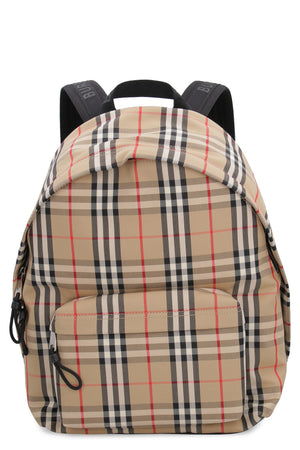 Vintage check nylon backpack-1