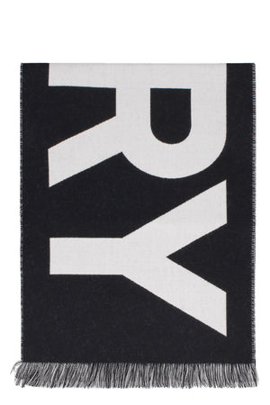 Logo wool scarf-1