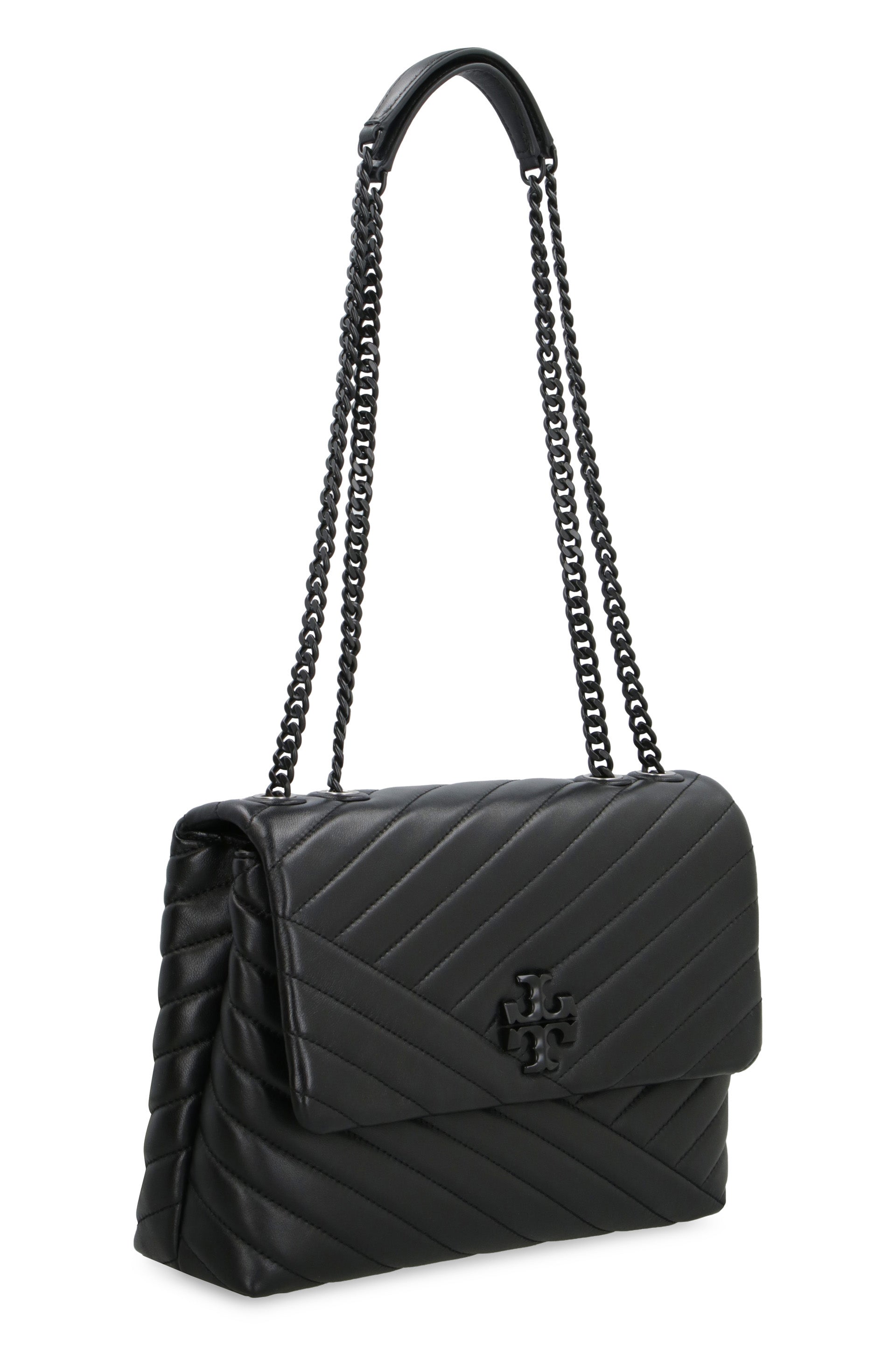 Tory Burch - Kira quilted leather shoulder bag black - The Corner