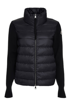 Knitted sleeves padded jacket-0