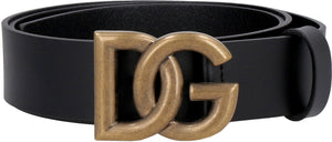 Leather belt with DG buckle-1