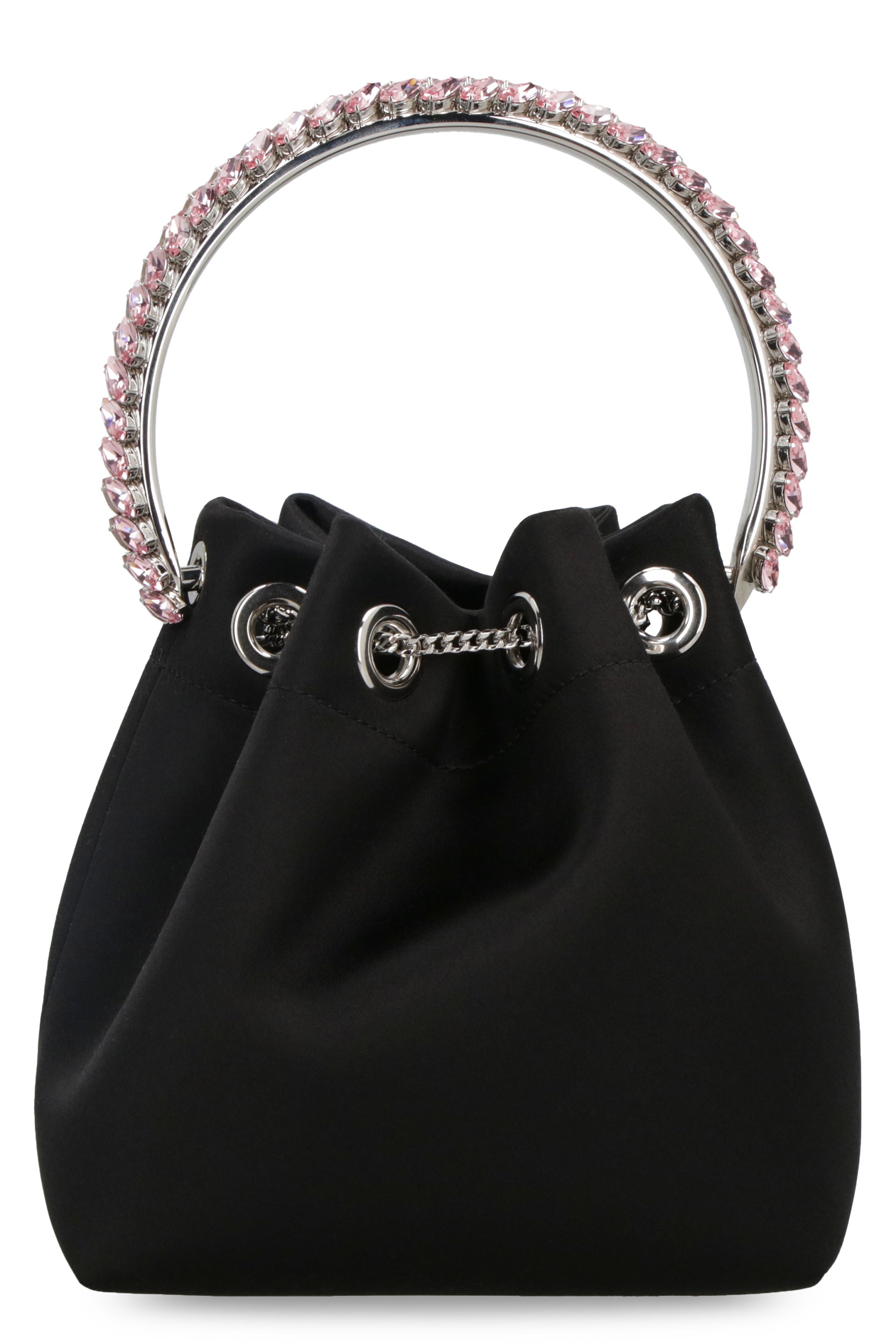 Bon Bon Mirrored Faux Leather Bucket Bag in Silver - Jimmy Choo, Mytheresa