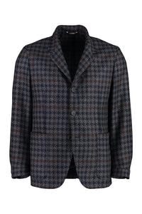 Wool-cashmere blend two-button blazer