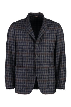 Blazer monopetto in lana e cachemire-0