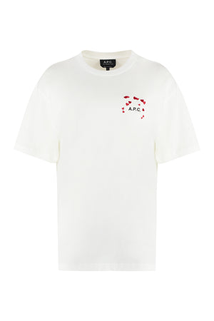 T-shirt girocollo Amo in cotone-0