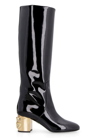 Patent leather boots-1