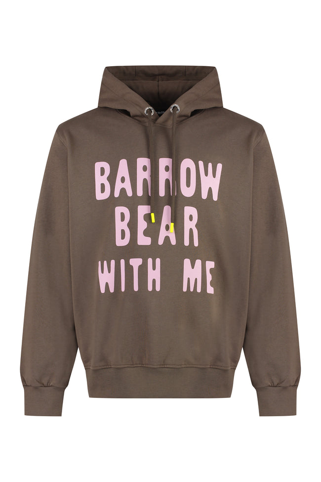 Barrow Cotton hoodie brown The Corner