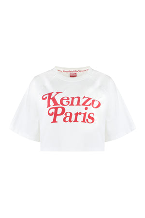 Crop top Kenzo By Verdy in cotone con logo-0