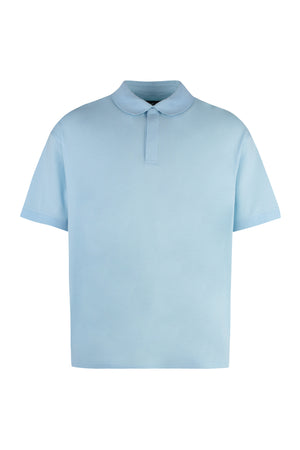 Cotton-piqué polo shirt-0