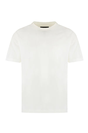 T-shirt girocollo in cotone-0