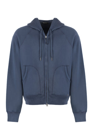 Felpa full-zip con cappuccio-0